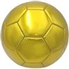 Bemonew Pallone da calcio misura 5, pallone da calcio oro misura 5, piede in pelle per partite e allenamenti ufficiali a 11