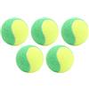 Omabeta Palline da Tennis Elastiche da 6 Cm per Allenamento e Gioco, Set di 5 Palline di Gomma per Adulti e Bambini, Perfette per Giochi in Piscina e in Spiaggia (Verde)