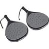Jenivaint Racchetta da Padel, con Set da Tennis, Nucleo in ABS Pro EVA per Sport All'aria Aperta in Famiglia (BLACK)