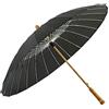 Generic XYNSNDB Ombrello Ombrello Antivento Ombrello Bastone Grande con Nappa Manico in Legno Baldacchino Impermeabile Ombrello Ventilato Ombrelli (Blu : Zwart, Dimensioni : 80cm)