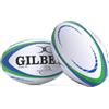 Gilbert Pallone da rugby Barbarian HD, misura 5, colore: bianco, verde, blu