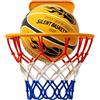 Générique Pallone da basket silenzioso, allenamento senza rumore, sfera di allenamento in schiuma morbida al tatto, palla sportiva leggera in PU, aiuto al dribbling con stile interno, sviluppo