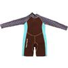 Vvikizy Muta Termica per Immersione per Bambini Muta Intera in Neoprene da 2,5 Mm per Protezione Dal Sole e Dal Freddo Durante i Giochi in Acqua Tuta a Maniche Lunghe per Bambini (Taglia 6)