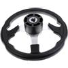 LIZHAYG Volante Barca Prestazioni 12,4''/31,5 cm 3 Razze 3/4'' Sport con Volante for motoscafo for Barche Marine con Comfort