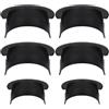 Holibanna Rivestimenti Tasche 4 Angoli e 2 Lati Set 6pezzi in Plastico Nero Sicuro e Inodore per Tavolo da Biliardo e Pool per Casa e Bar