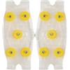 Generic Ramponi Tacchetti da ghiaccio Traction 5 Spikes Snow Grips Inverno Ice Grippers antiscivolo in acciaio Spikes per scarpe e stivali ramponi per corsa escursionismo arrampicata corsa