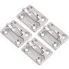 Alomejor Gancio a Molla per Barca in Acciaio Inossidabile 316 Gancio per Paraurti Marino, Confezione da 4, 44 X 32 Mm, per Attracco Parafango, Corda per Appendere, Collegamento, Cappotto, Cappello,