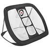 Omquot Rete portatile professionale per allenamento da golf design pieghevole istantaneo per interni ed esterni, per principianti, 32,28 x 28,35 x 22,05 pollici nero e blu (nero e blu)