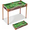 RAYKEEP Mini tavolo da biliardo da 81,3 cm, tavolo da biliardo 2 in 1, con gambe rimovibili, per bambini e adulti, set portatile da biliardo con stecche e palline per soggiorno, sala giochi