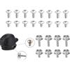 Genérico Kit di riparazione per cappellino da hockey, 24 pezzi, pezzi multiuso in acciaio inox, ricambi per caschi da hockey, per squadre di calcio, sport, riparazione, baseball, sicurezza, manutenzione