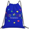 Generic Zaino con Coulisse Autism 02 Sacca da Palestra Pieghevole Borsa con Coulisse Impermeabile Drawstring Backpack per Unisex Spiaggia Vacanze