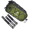 MUXZSIZ Borsa riflettente per manubrio bici, migliora la visibilità notturna e la praticità, facilitando l'accesso agli oggetti durante la guida. Borsa per, Verde, 2.1L