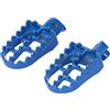 Omquot Coppia di pedali blu in lega di alluminio per PW50 PW80 TW200 TTR90 TTR90E Dirt Bike Motocross