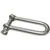 LLOOPK Acciaio Inossidabile Esteso D-Tipo Grillo Portante Assicurativo Gancio Gancio Fibbia Anti-off 14 * 140mm Alpinismo All'aperto E Arrampicata su Roccia