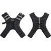 Fitby Giubbotto zavorrato 5 kg, gilet zavorrato per allenamento, nero | Weighted vest a peso fisso con cinghie regolabili, traspirante e resistente all'acqua, uomo e donna, calisthenics e running