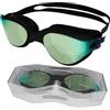 Vestigia Occhialini da Nuoto Uomo Anti-Appannamento, Unisex, Donna e Adulti, Lenti Polarizzate con Protezione UV, e Immersione 100% Senza Perdite