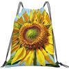 Generic Zaino con Coulisse Sunflowers Flowers Borsa con Coulisse Pieghevole Drawstring Backpack Grande capacità Sacchetta Sportiva per Vacanze Unisex Scuola