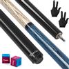 Kmise Break Jump Stecca da biliardo, 595,3-708,7 g, per pause esplosive e salti senza sforzo, stecca da biliardo con punta Pro da 14 mm (blu, 652 g)