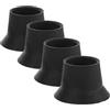 Generico Set 4 Pezzi Tappi per Gambe Trampolino in Gomma Nera Ventosa Antirumore e Antiscivolo, Copertura Pratica per Uso Esterno e Parco Giochi