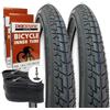 Generico KIT 2 COPERTONI 2 CAMERE D'ARIA BICI 26 X 1.75 44 559 VALVOLA ITALIA IV