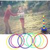 Stylebest Set di set di lancio di anelli con pilastri e anelli colorati per un gioco interattivo genitore-figlio dentro o fuori (giocattolo anello)
