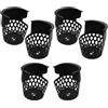 DEEPCRAFF 6 Pezzi Tasca per Tavolo da Biliardo Junior in PVC Nero 16x14x11cm per Snooker e Pool, Accessorio per Prolungare la Durata e Mantenere L'aspetto Ordinato