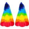 Generisch Pinne da nuoto colorate per bambini, pinne in silicone con comoda vestibilità morbida, attrezzatura da snorkeling per adolescenti, pinne corte con design facile da mettere e togliere, attrezzatura da