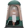 Chelngveo Tenda da doccia da campeggio per 1 persona, UPF50+, 160 x 160 x 240 cm | verde scuro, tessuto Oxford 210D, gancio portata 20 kg, pressione dell'acqua 1500 mm, per campeggio, pesca, vestito, doccia