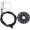 SiRyder Sensore Pedalata Assistita,Sensore Di Assistenza E-Bike Sistema Pas Sensore Di Velocità Del Magnete Pas Assistente Di Sistema Sensor Pedal 12 Magneti Per Bicicletta Elettrica