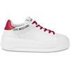 Love Moschino SNEAKERD.ECLIPSE50 Vit. Bianco+Ross