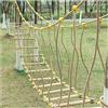 HAZEK Ponte All'aperto per L'asilo Attrezzatura per L'allenamento Fitness Sportivo per Bambini Ponte in Legno Massello Ponte Dell'equilibrio Ponte da Arrampicata Giocattoli(Size:10m)