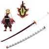Generico Fyrescosplay Katana di Rengoku in Bamboo bambù Legno 102 cm