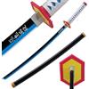 LQZJG Anime bambù Spada Cosplay Spada,Tomioka Giyuu Spada Katana 103cm/40 Pollici