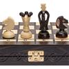 Husaria Set da gioco di scacchi in legno europeo internazionale "King's Continental" - Set di scacchi di medie dimensioni di 35 centimetri