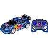 Nikko RC 10393 Night Mode M-Sport Ford Puma Hybrid #8 Tänak, auto telecomandata con fari LED, 25 cm, telecomando 2,4 GHz, portata 40 m, per bambini dai 6 anni in su, blu