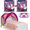 BEST DIRECT STARLYF Sleepfun Tent (Set da 2) Tenda da Letto per Bambini Pop-Up, Rifugio Magico Anti-Buio con Luce da Lettura Inclusa, Facile Montaggio, Ideale per Cameretta (Pink, 2 Fairy Dream)