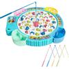 Ayciep Gioco di pesca, giocattolo da pesca per 3,4,5,6 anni, 45 pesci, 4 canne da pesca, gioco di pesca con musica, regalo per ragazzi e ragazze