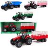 Toyland® - Trattore agricolo a frizione rossa con rimorchio - Giocattoli agricoli per ragazzi