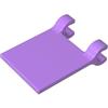 XYEIUGO 2335 Ornamento Bandiera 2x2 Quadrata [Clip Sottili], 50 Pezzi GDS-1406-compatibile con Lego Mattoncini da Costruzione, Colore Lavande moyenne