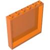 XYEIUGO 59349 Pannello Porta 1x6x5 10 Pezzi GDS-773 compatibile con Lego Mattoncini da Costruzione Colore Orange