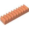 XYEIUGO 3743 Ingranaggio Technic Rack 1x4, 50 Pezzi GDS-1171-compatibile con Lego Mattoncini da Costruzione, Colore Couleur chair