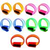 WIYETY 10 braccialetti luminosi a LED, per matrimoni, raves, concerti, corsa, sport (5 colori)