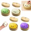 HBSFBH Squishys A Forma Di Ravioli Glitterati, 4 Pezzi Gnocchis Misteriosi Giocattolo Fidget Squishys, Squishy giganti con ravioli glitterati, Gnocchi colorati, Per Adolescenti, Adulti E Ufficio