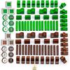 Waldfelsen® Personaggi da gioco in legno - 8 città, 10 insediamenti, 30 strade, 30 navi, 12 cavalieri e 6 mura della città adatte per il gioco base, marinai e città e cavalieri di Die Siedler