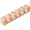 XYEIUGO 3894 Tecnologia Mattone Technic 1x6 [5 Fori] 50 Pezzi GDS-626 compatibile con Lego Mattoncini da Costruzione Colore Chair clair