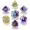 QUTHZZHY Set di 7 dadi poliedrici per DND, set di dadi per MTG