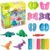 LETTERASHQP 12 Attrezzi per impastare, Utensili per impastare Fai da Te con Pasta da Modellare Colorata, Strumenti per plastilina Dinosauro, Impasto, Regalo educativo Creativo per Bambini