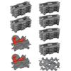Corpower City Set di Binari, 10 Binari Dritti, 20 Binari Curvi, 2 Cambio Ferroviario