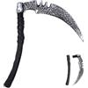 Ctxtqtdt Falce Halloween 35cm, Falce Morte Staccabile, Armi Halloween, Falce di Plastica Riutilizzabile per Halloween Carnevale Cosplay Costume Accessorio
