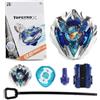 MIFKLMV Spinning Deluxe Set, Spinning Tops Deluxe Set, con String Launcher & Right-Spin Top, High-Speed Action & Epic Battles, Kreisel und Starter Battle Pack (Blu)